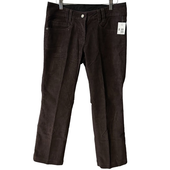 *CLEARANCE* Exofficio brown midrise corduroy bootcut jeans size 6 new - Picture 1 of 11